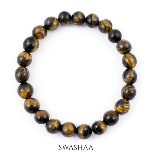 Tiger Eye Women's Beaded Bracelet