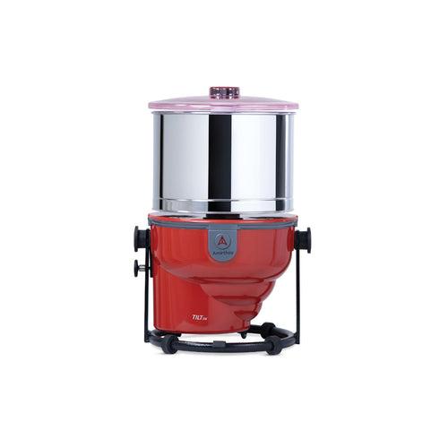 Amirthaa 2 Litres Tilt DX Table Top Wet Grinder (Red)