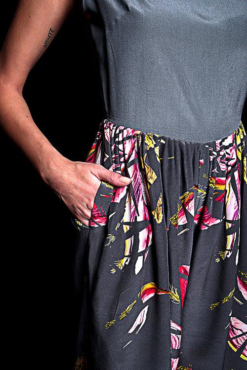 SEESA- Titanium Floral Printed Jumpsuit