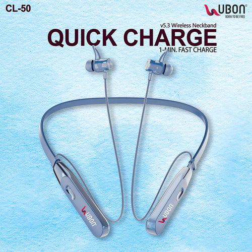 UBON Quick Charge CL-50 Magnetic Switch Wireless Neckband