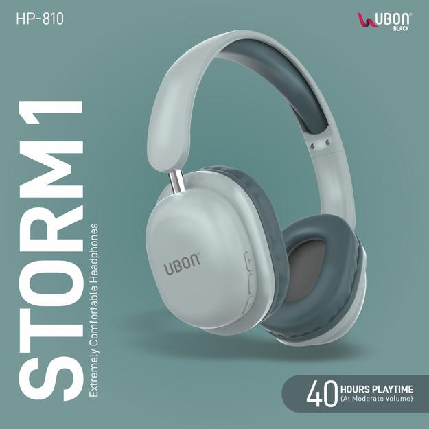 UBON HP-810 Storm 1 Series: Foldable Wireless Headphones with Immersive Sound and AUX Mode