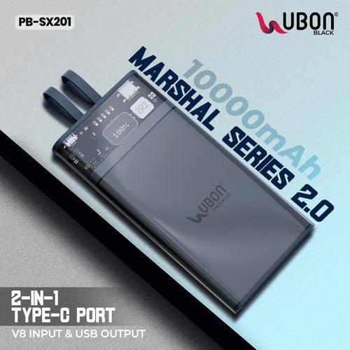 UBON Marshal Series PB-SX201 10000 mAh Power Bank