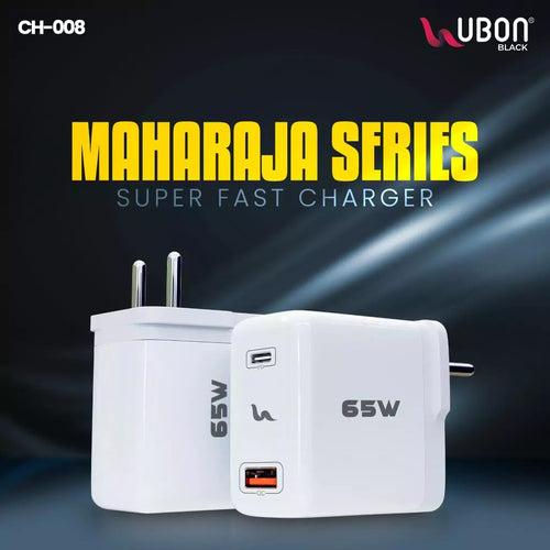 Ubon Maharaja Series CH-008 65W PD Charger with Type-C Cable
