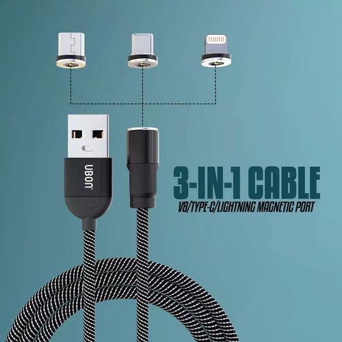 UBON Magnet Series WR-444 40W 3-IN-1 Cable