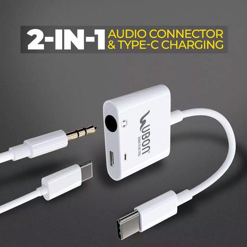 Ubon 2-in-1, All Rounder WR-477 Type-C Charging & Audio Connector