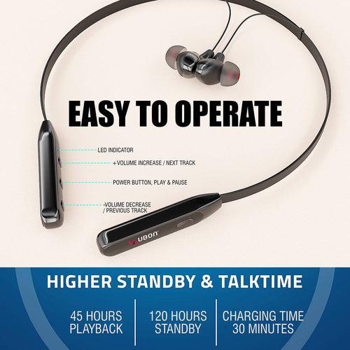 Ubon Quick Charge CL-50 Wireless Neckband