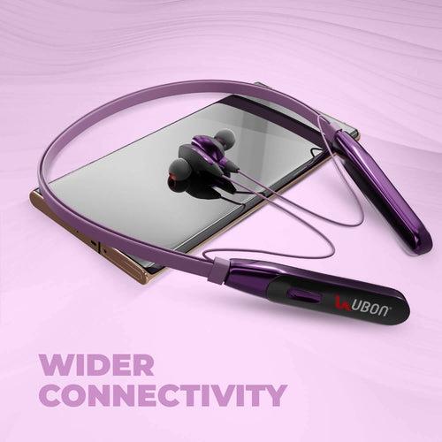 Ubon Rainbow Series Purple CL-50 Wireless Neckband