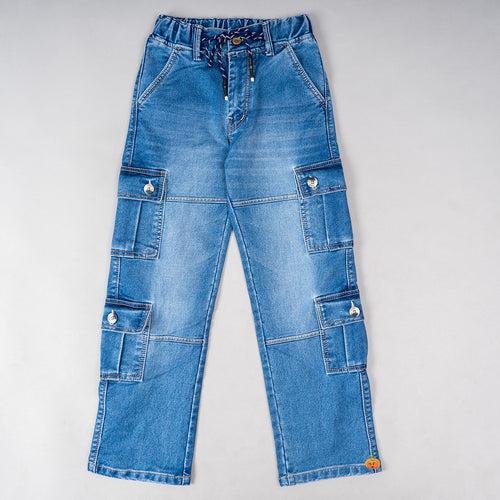 Denim Cargo Boys Pants