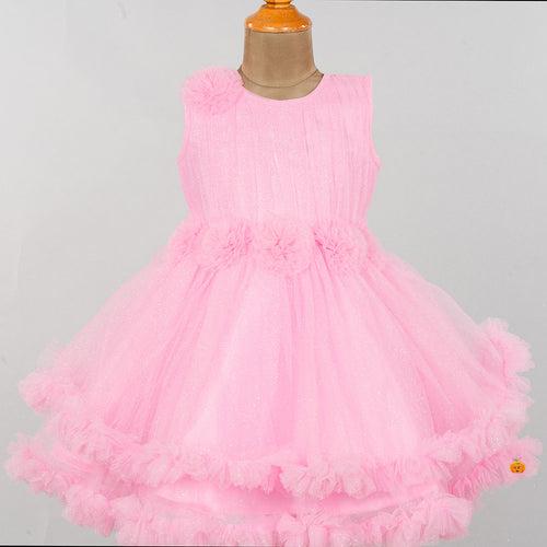 Glittery Frill Frock for Girls