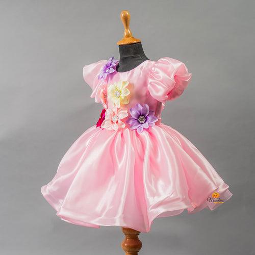 Ruffled Sleeves Frock for Girls