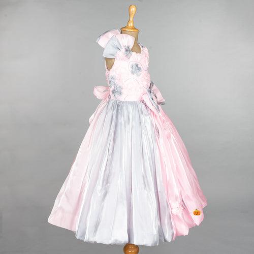 Pink Bow Gown for Girls