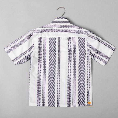 White Half Sleeves Shirt for Boys