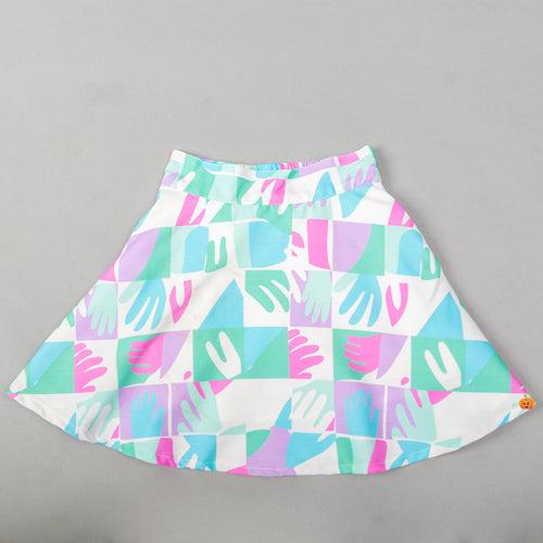 Multi Colored Printed Co-ord Set for Girls