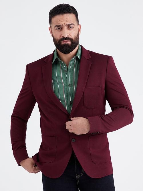 Aubergine Wine Blazer