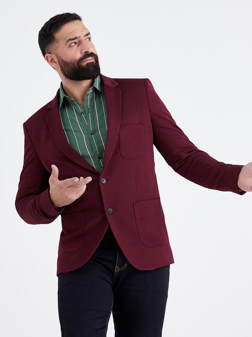 Aubergine Wine Blazer