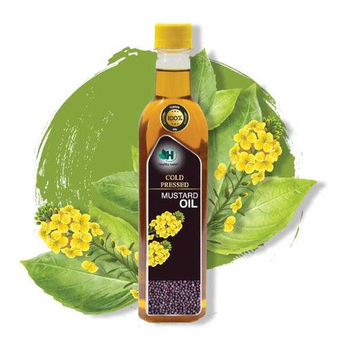 Organic Cold Pressed Mustard Oil with A1 grade seeds