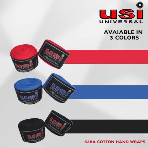 USI Universal Cotton Hand Wraps and Support, Boxing Protective Wraps (628A) Blue Color-1 Pair (No return no exchange)