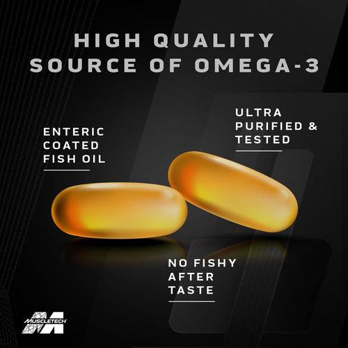 MuscleTech Platinum 100% Fish Oil, 100 Softgel