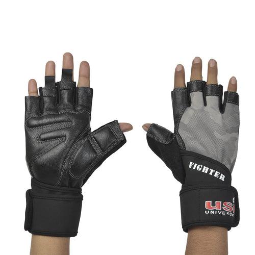 USI Universal Gym Gloves, 733FGY Fighter Fitness Gym Gloves For Men & Women (No return no exchange)