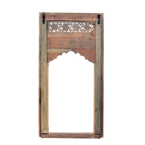 Handcrafted Antique Reclaimed Wood Jharokha | 36 x 19 Inch