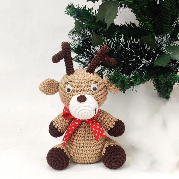 Handmade Crochet Reindeer Toy Crochet | Secret Santa Gift Ideas