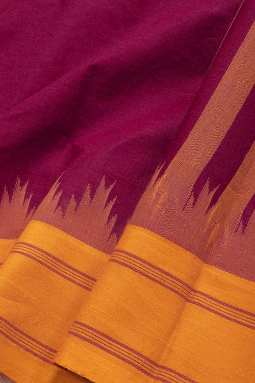 Telemagenta Handloom Kanchi Cotton Saree 10069391