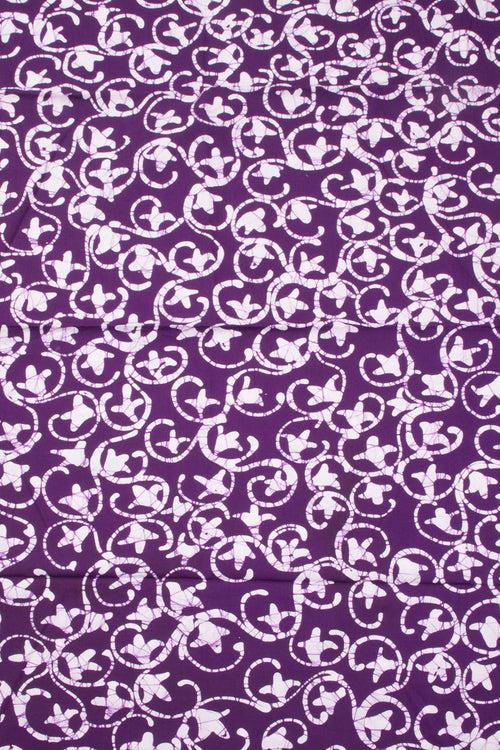 Dark Purple Batik Cotton 3-Piece Salwar Suit Material 10069938