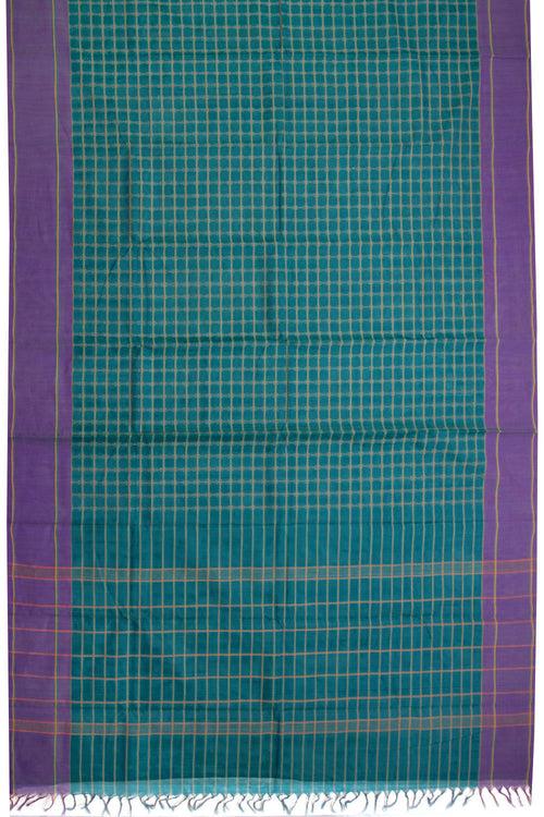 Green Handloom Chettinad Cotton Saree 10069985