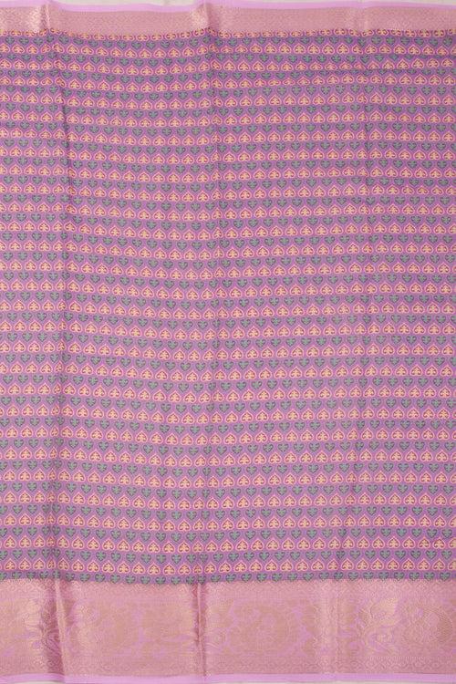 Purple Fancy Printed Linen Saree 10070277