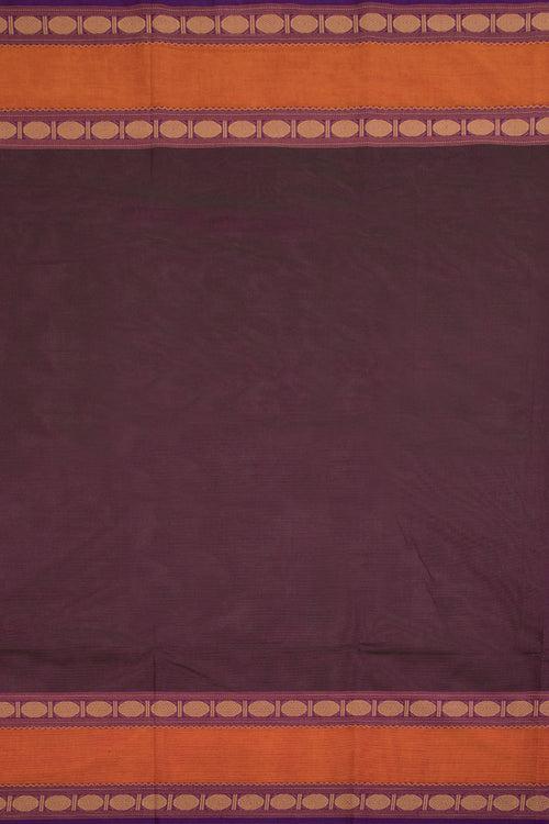 Purple Handloom Chettinad Cotton Saree 10070060