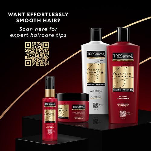 Tresemme Keratin Smooth Shampoo 340ml + Keratin Smooth Conditioner 190ml + Keratin Heat Protect Spray 200ml