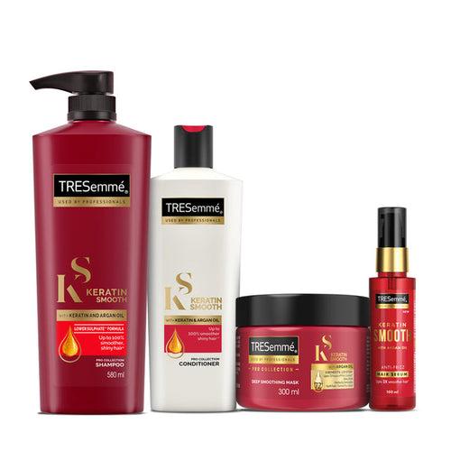 TRESemmé Keratin Smooth Shampoo 580ml + Conditioner 340ml + Mask 300ml+ Serum 100ml