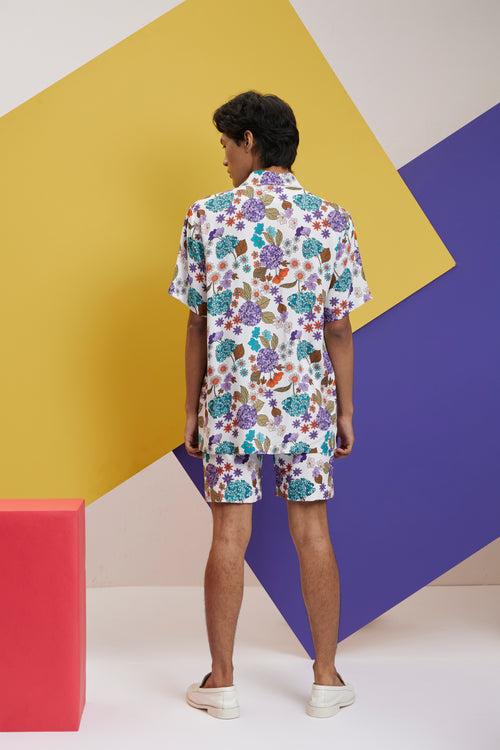 Mosaic Shirt With Shorts