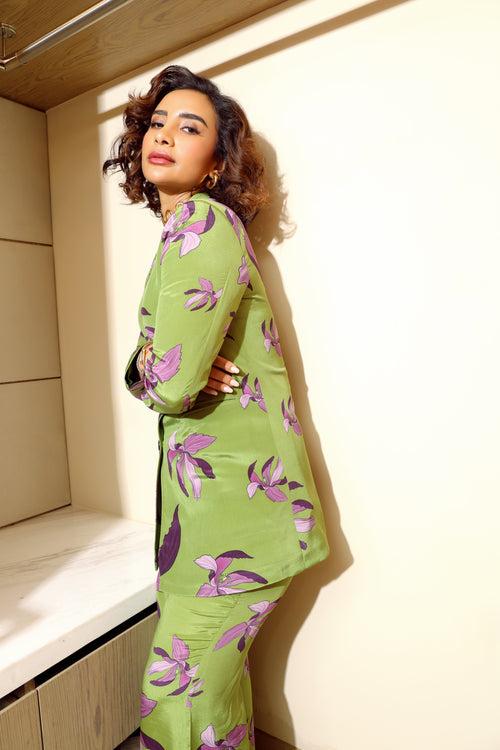 Patralekha in our Lily Vine Blazer Set