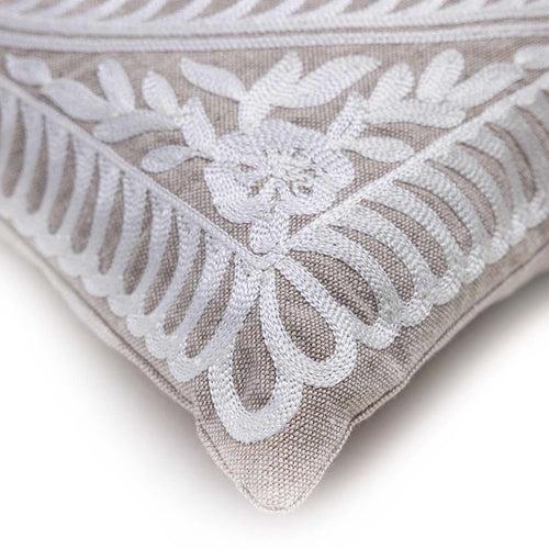 Opulence Embroidered Chambray Cushion Cover