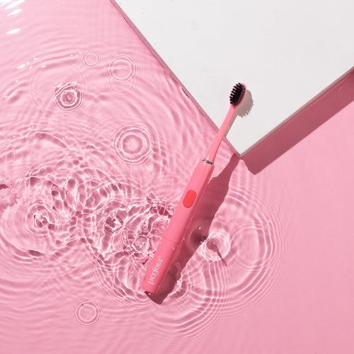 Hot Pink Electric Toothbrush Model 002 with Extra Brush Heads