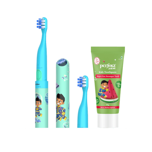 Perfora Kids Toothbrush - Zou & Toothpaste – Melon Berry Splash