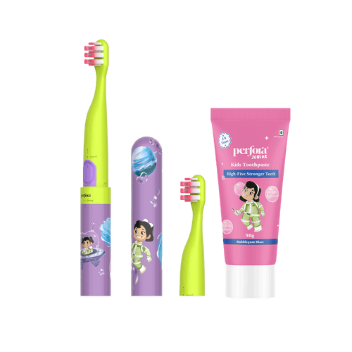 Perfora Kids Toothbrush - Zi & Toothpaste – Bubblegum Blast