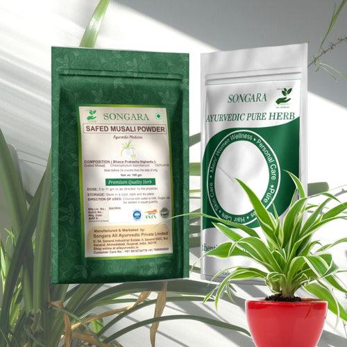 Songara Musali Powder : (Chlorophytum borivilianum) Premium Quality, Wellness Support