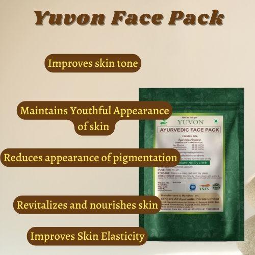 Songara Ayurvedic Face Care Combo: Yuvon Face Pack (1 unit) & Ayurvedic Face Wash (100 ml) for Healthy, Glowing, Radiant Skin