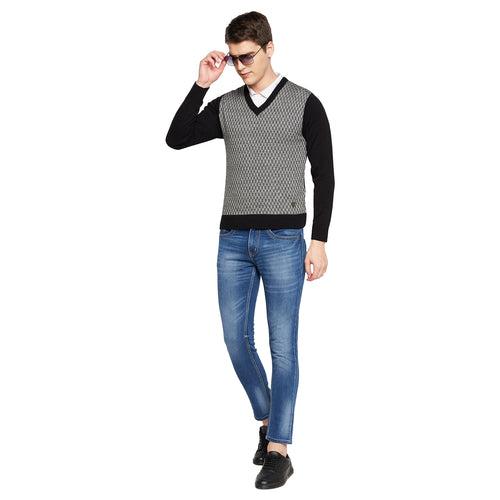 Duke Stardust Men Full Sleeve V Neck Sweater (SDS8088)