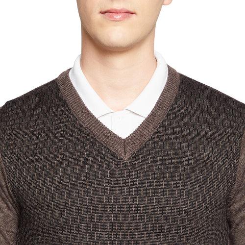 Duke Stardust Men Full Sleeve V Neck Sweater (SDS8088)