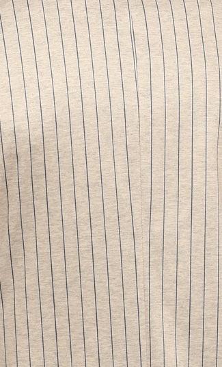 Beige Uncrushable Knit Stripe Suit