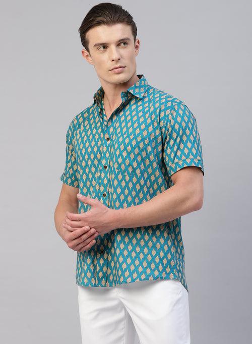 Indian Prints Cotton Half Sleeve Shirt