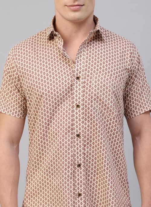 Indian Prints Cotton Half Sleeve Shirt