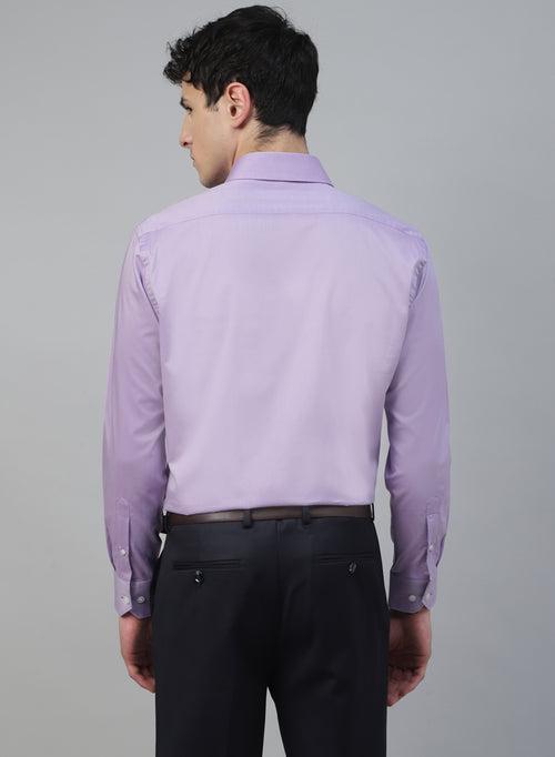 Mauve 100% Cotton Solid Formal Shirt