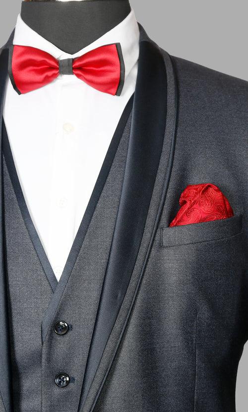 Navy Solid Designer Suit