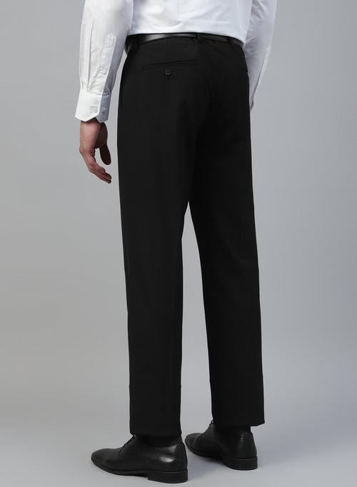 Black Solid Formal Trouser