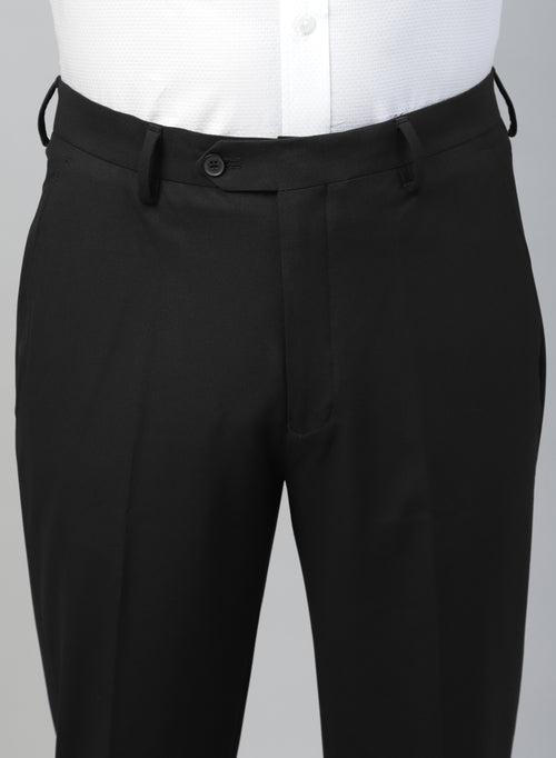 Black Solid Formal Trouser