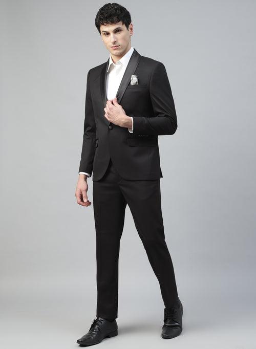 Black Solid Designer Tuxedo